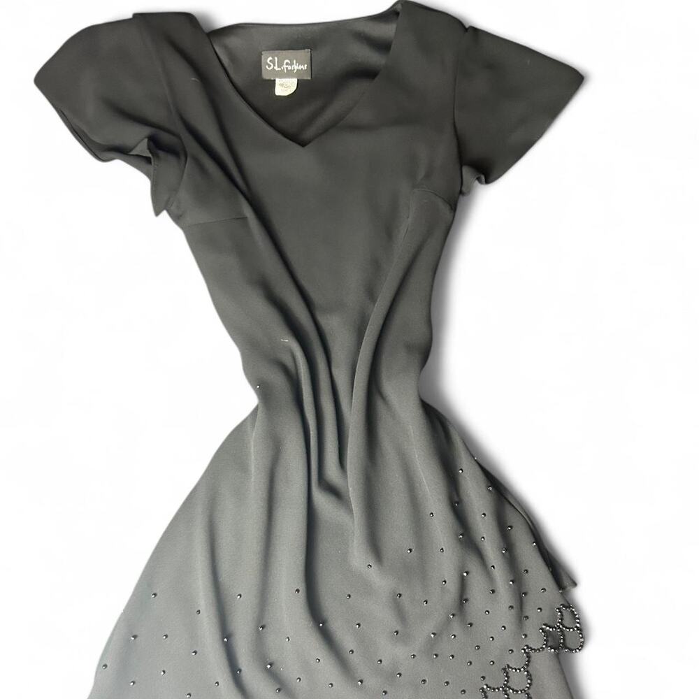 Sl fashions beaded black